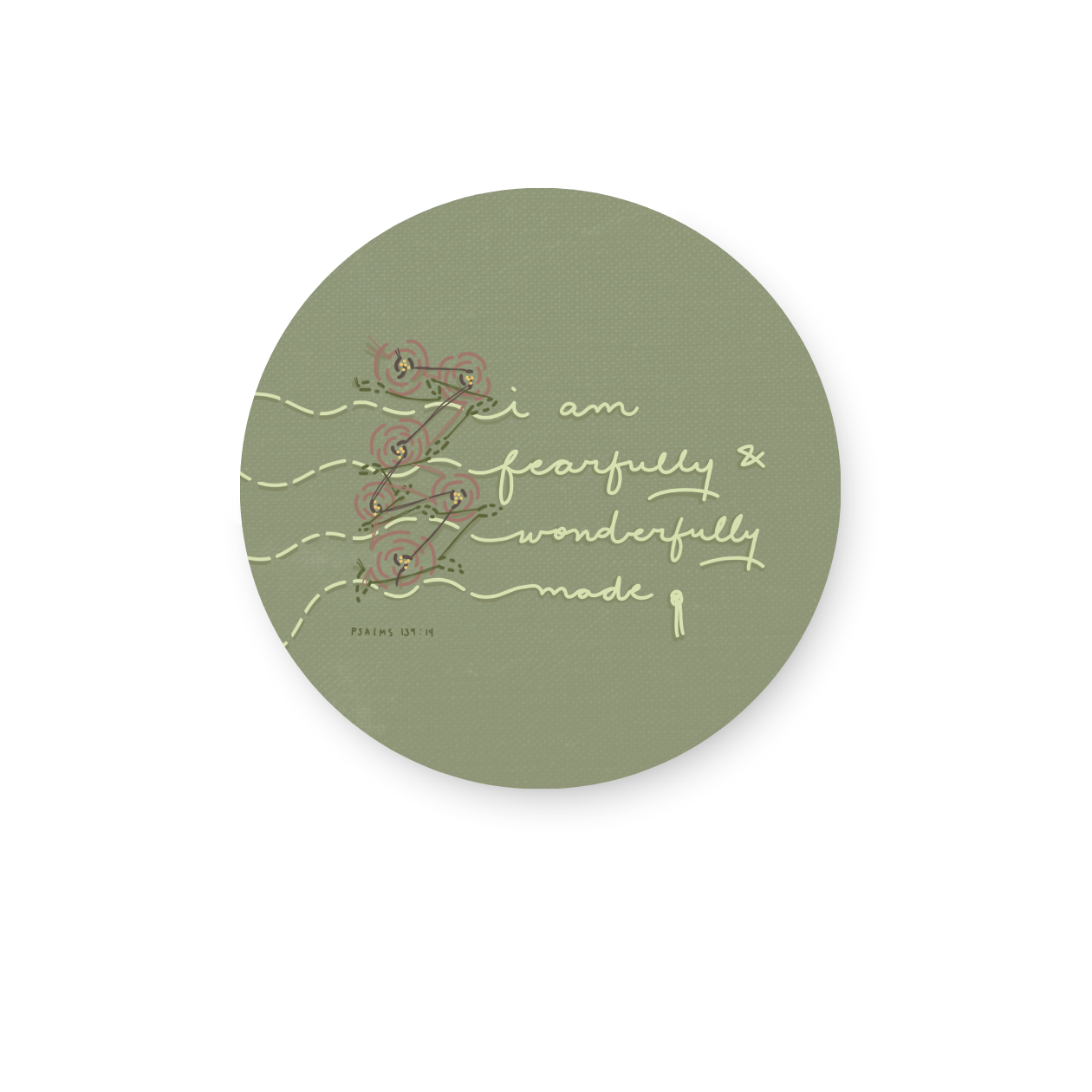 I am fearfully and wonderfully made Sticker