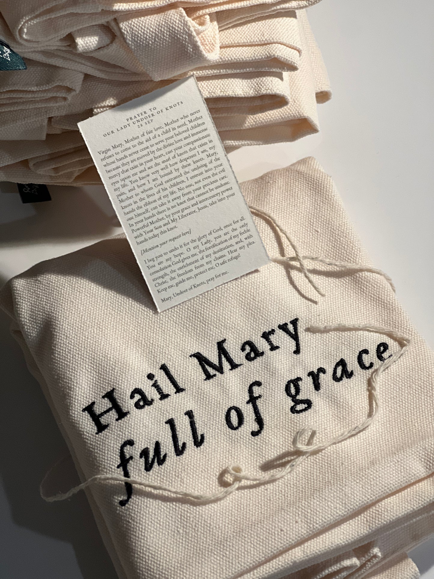 Hail Mary Full of Grace Tote Bag
