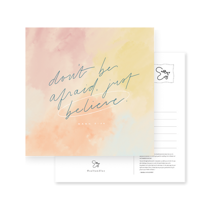 Don't be afraid, just believe Postcard