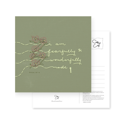 I am fearfully and wonderfully made Postcard