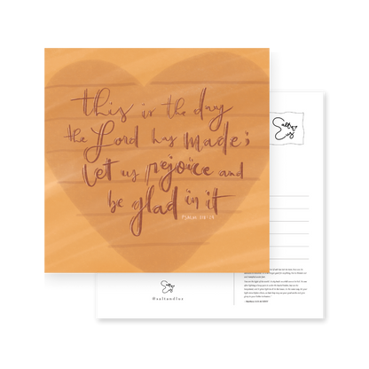 This is the day the Lord has made Postcard