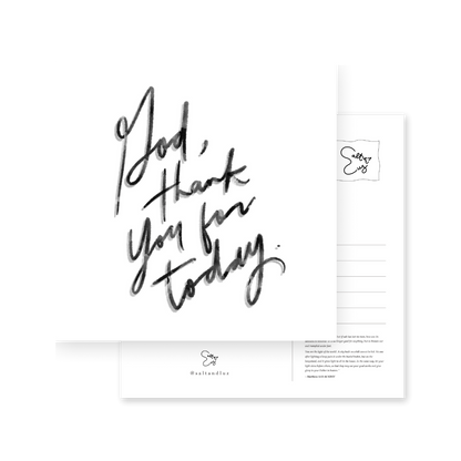 God thank you for today Postcard