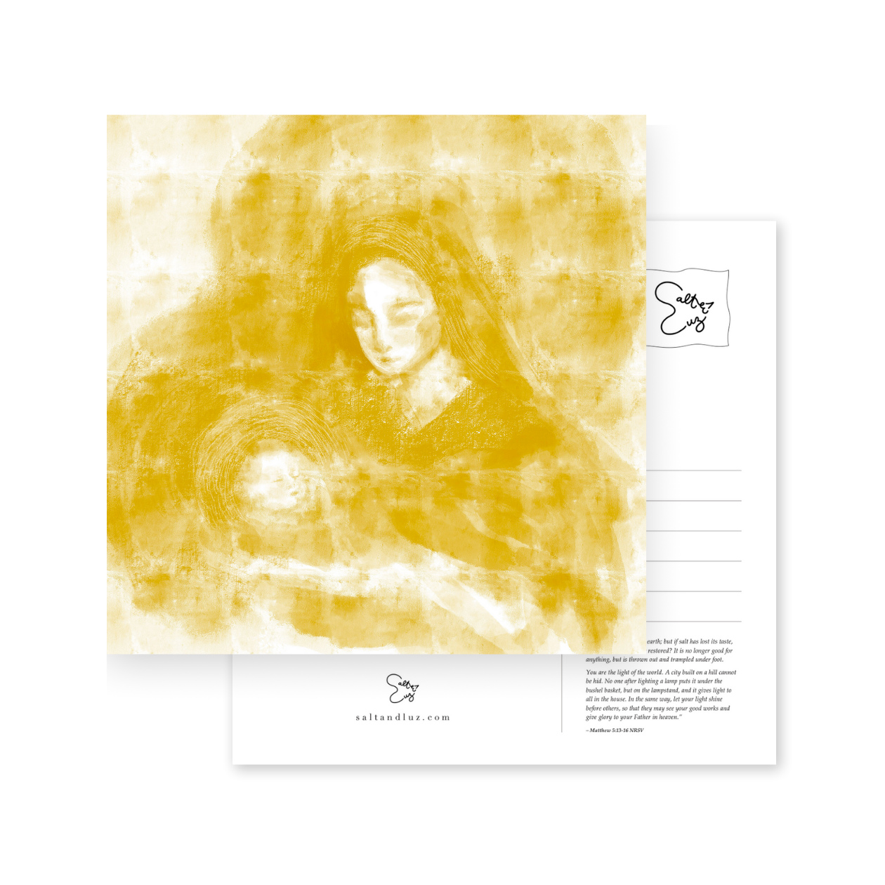 Madonna and Baby Jesus Postcard