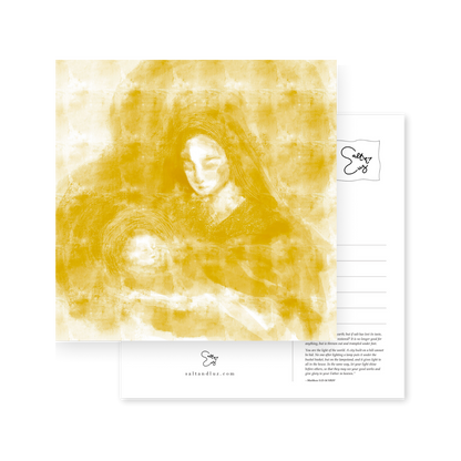 Madonna and Baby Jesus Postcard