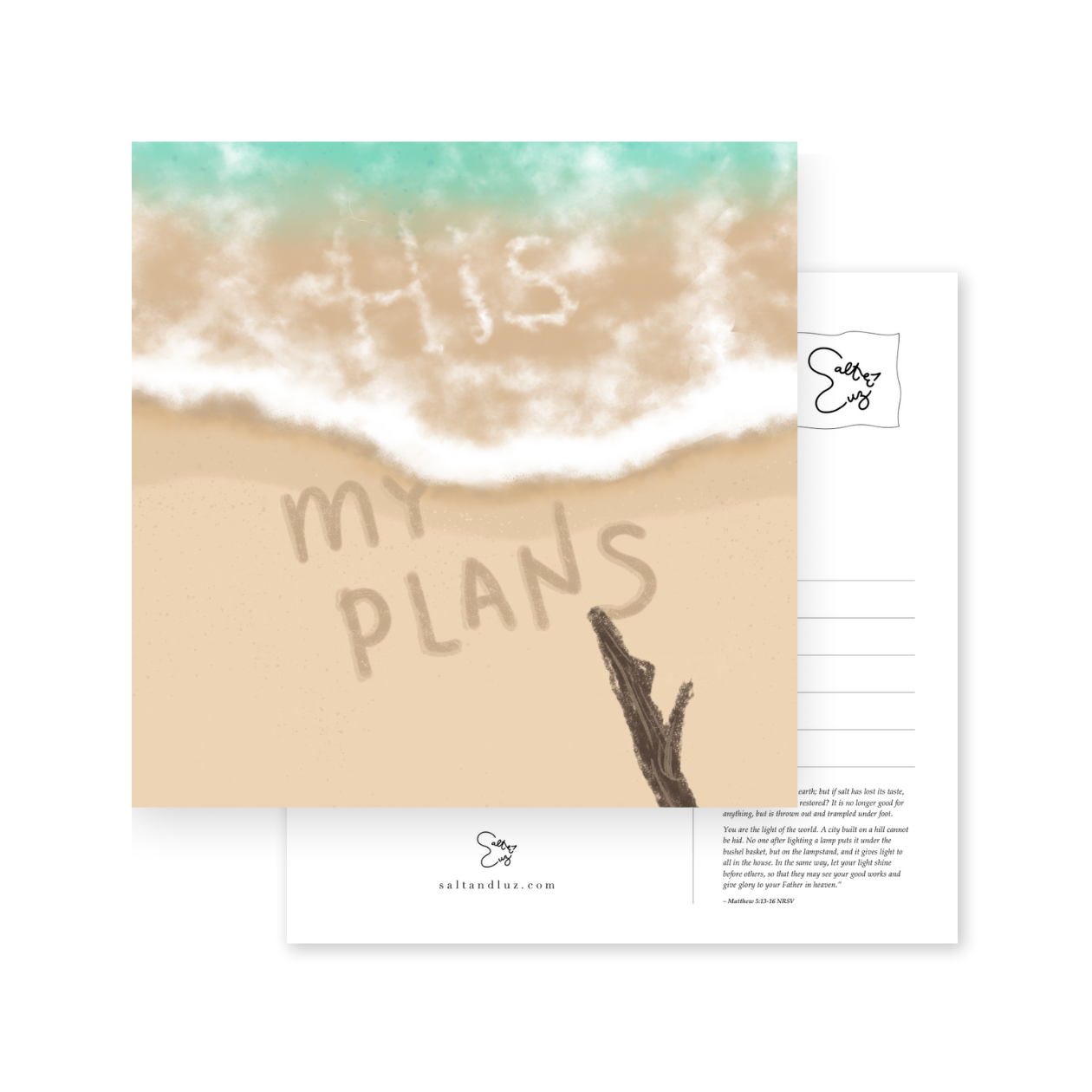 His plans are greater than mine Postcard