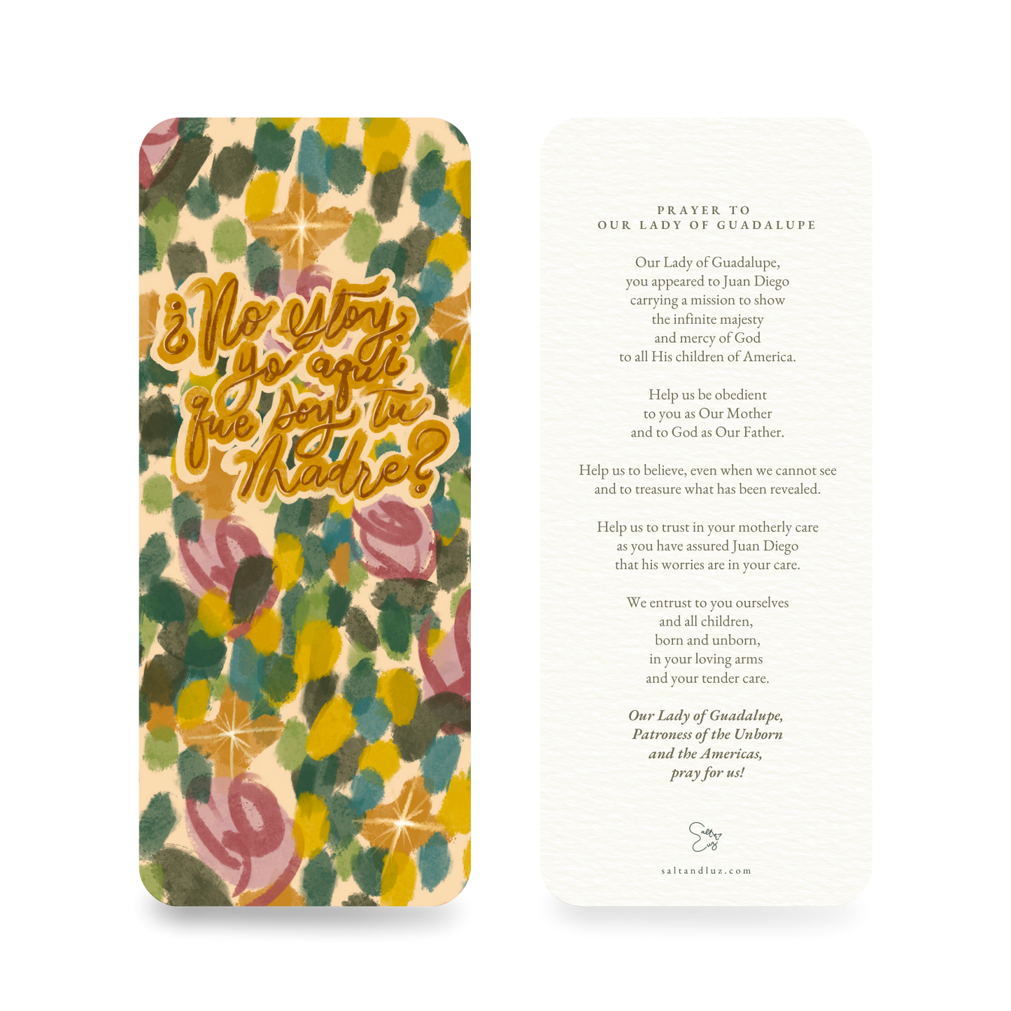 Am I not here who am your mother? Our Lady of Guadalupe Bookmark