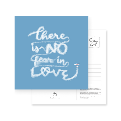 There is no fear in love Postcard