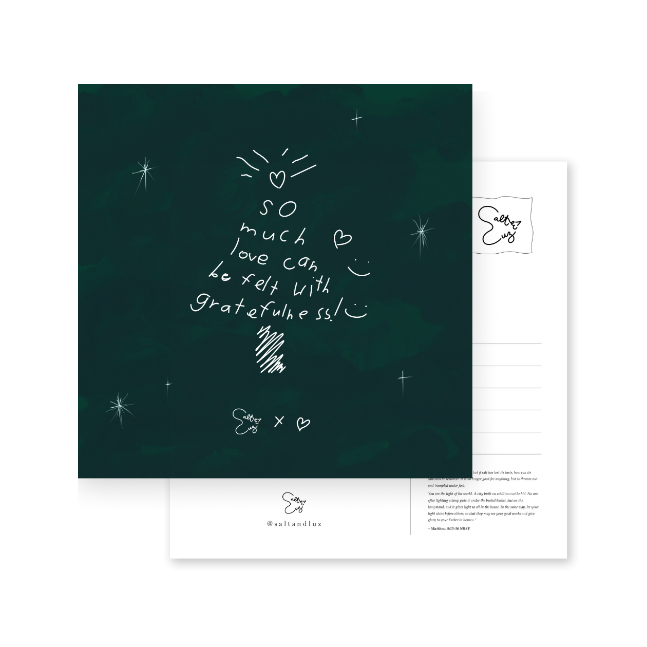 So much love can be felt with gratefulness Postcard