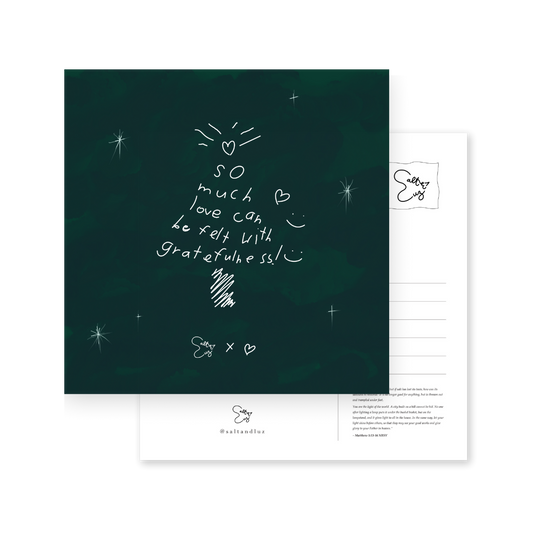 So much love can be felt with gratefulness Postcard