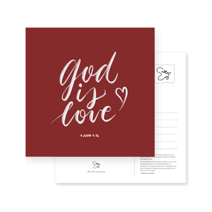 God is love Postcard