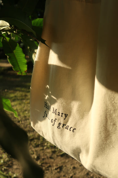 Hail Mary Full of Grace Tote Bag
